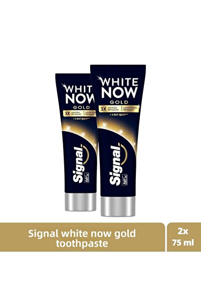 Signal معجون أسنان White Now Gold Whitening Radiance 75 مل