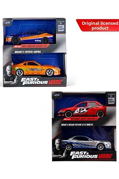 HOT WHEELS جادا 1/32 مجموعة فاست اند فيوريوس مكونة من 4 قطع - ميتسوبيشي لانسر...
