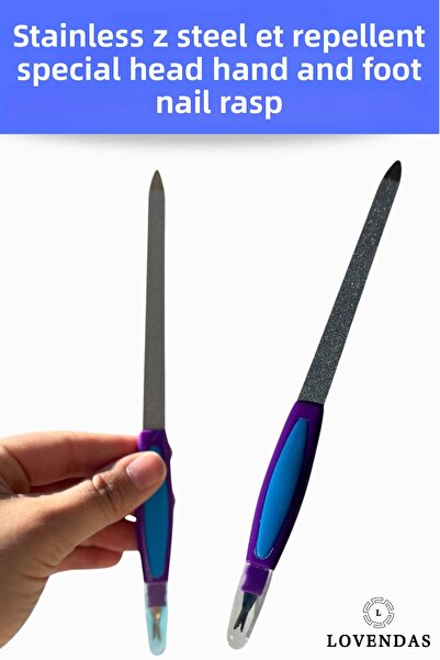 Lovendas Hand and Foot Nail File Stainless Micron Steel - Meat Pusher Special Head