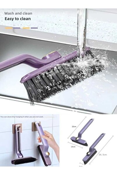 Demirhan Group فرشاة المرحاض للحمام تدور 360 درجة - مجموعة تنظيف مع ملقط