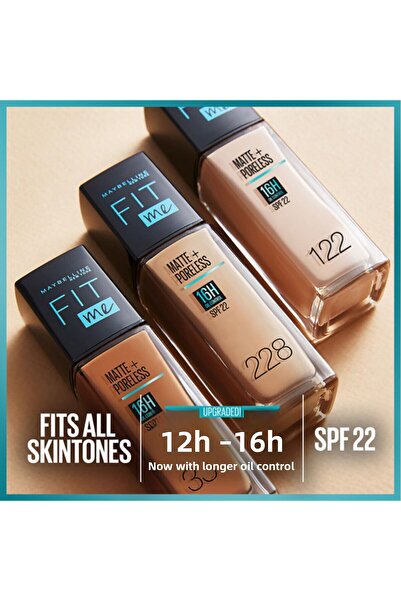 Maybelline New York Fit Me Matte & Poreless Foundation 16H Oil Control with SPF 22 - 332