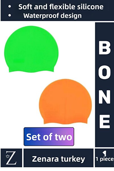 Zenara Висококачествена водоустойчива еластична мека шапка за плуване в басей...