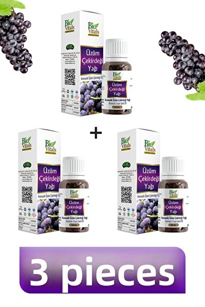 Bio Vitals 50 مل زيت بذور العنب - 3 قطع