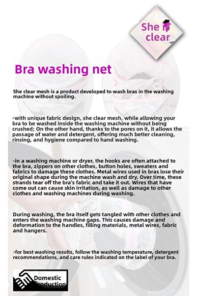 she berrak 2 Τεμάχια Σουτιέν με φερμουάρ/Δίχτυ πλυντηρίου - 2 Τεμάχια