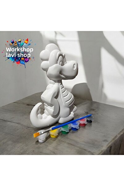 Atölye Lavi Shop مجموعة أنشطة ديناصور XXL للأم والأطفال (23 سم) مقاس كبير