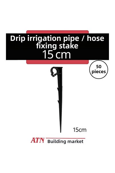 ATN مجموعة من 50 أنبوب ري بالتنقيط مقاس 15 سم - جهاز ري الحديقة الزراعية