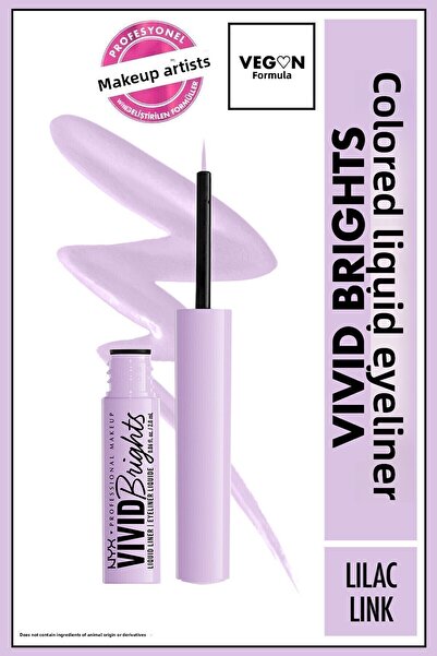 NYX Professional Makeup محدد العيون السائل - أضواء حية ليلك لينك