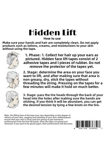 MOR SALKIM HOME Hidden Lift Eyebrow Lift and Face Lift Tapes 40 Pieces