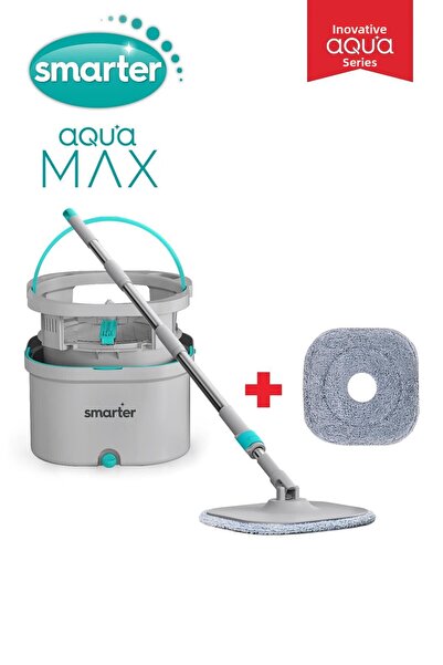 SMARTER Aqua Max Double Bucket Automatic Cleaning Kit - Water Separation, Mop Mop with Refills