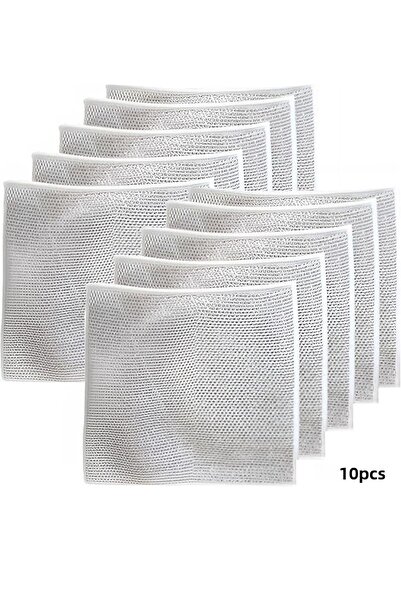 ÇARŞI HANEM 10 قطع من قماش الأطباق السلكي بطبقة مزدوجة - قابلة لإعادة الاستخد...