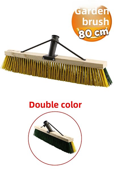Badem10 البناء ركام أوراق كنس جمع بارك حديقة تنظيف خارجي فرشاة خشبية صلبة 80 سم