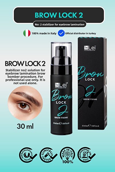 İnLei محلول تثبيت الحواجب الإيطالي براو بومبر، براو لوك 2، زجاجة تثبيت الحواج...