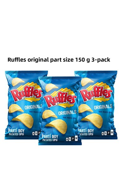 Frito Lay 3 Pack Ruffles Originals Party Size 150 Gr