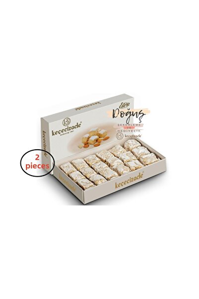 KEÇECİZADE 185 Gr. X2 Box - Nativity Confectionery and Gift Almond Square Cookies