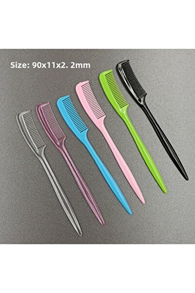 Choice 5 قطع ألوان عشوائية - 2 5 قطع أمشاط بلاستيكية شفافة لطيفة للشعر والرمو...