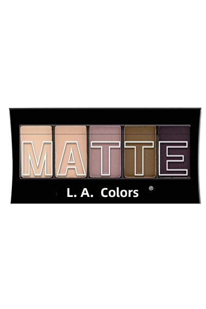 L.A Colors 5 Color Matte Eyeshadow Palette - Natural Linen81555744717