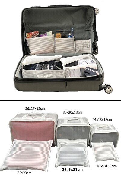 ModernAVM Suitcase Organizer Set of 6 Suitcase Organizers