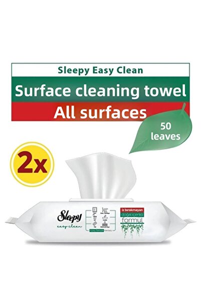 Sleepy منشفة تنظيف الأسطح سهلة التنظيف مقاس 50 بوصة - × 2