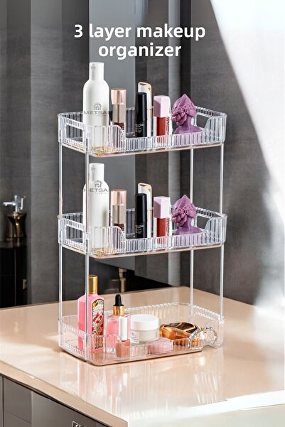 Metsar Home Триетажен многофункционален органайзер за гримове - Органайзер за...