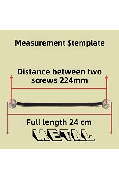 Badem10 Knob Antiqued Antique Yellow (224Mm-22.4Cm) Metal Furniture Kitchen Drawer Cabinet Handle Handle Handles