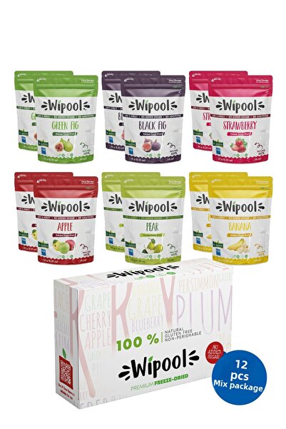 wipool organic discover the healthy life رقائق الفواكه المجففة بالتجميد عبوة ...