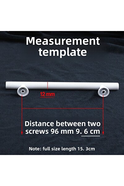 Badem10 Doruk (PREMIUM) Λευκό Μεταλλικό 96 Mm-9,6 cm Έπιπλα Κουζίνας Συρτάρι Ντουλάπα Λευκές Λαβές Λαβή