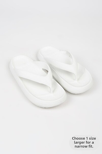 OZYO Antonio White Men's Flip Flops Eva Beach Slippers