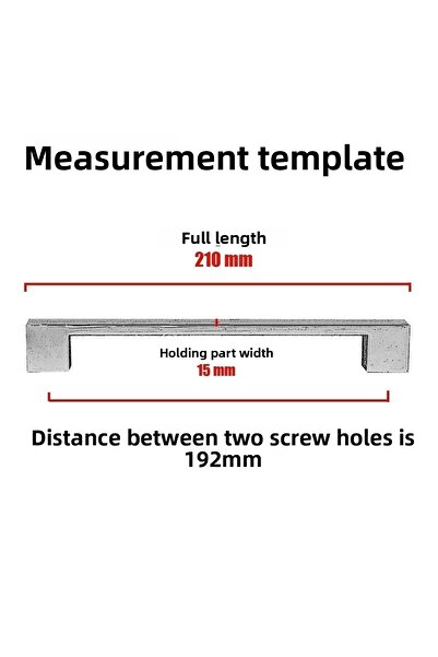 Badem10 Sertar de bucătărie din metal cromat Cemre - dimensiuni 192 mm (19,2 cm).
