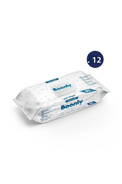 Boonly 90 منديل مبلل*12