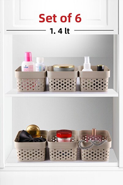 Nandy Home Καλάθι 6 τεμαχίων 1,4LT Πολλαπλών χρήσεων Organizer Penta Corner