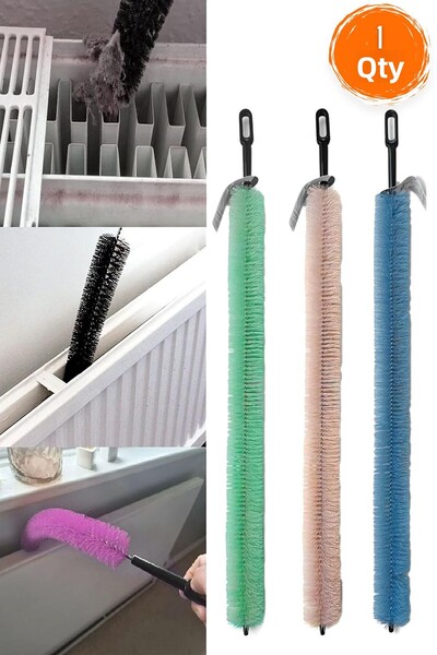 MAROKEN فرشاة تنظيف قرص العسل للتدفئة، قطعة واحدة من جهاز تنظيف الرادياتير ال...