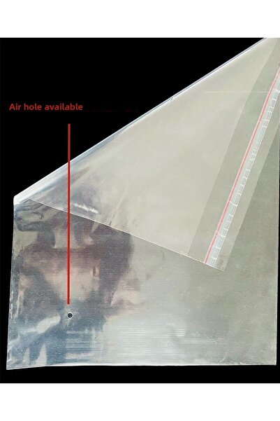 MERT AMBALAJ ÜRÜNLERİ 50 قطعة من أكياس الجيلاتين الشفافة مع شريط لاصق مقاس 30...