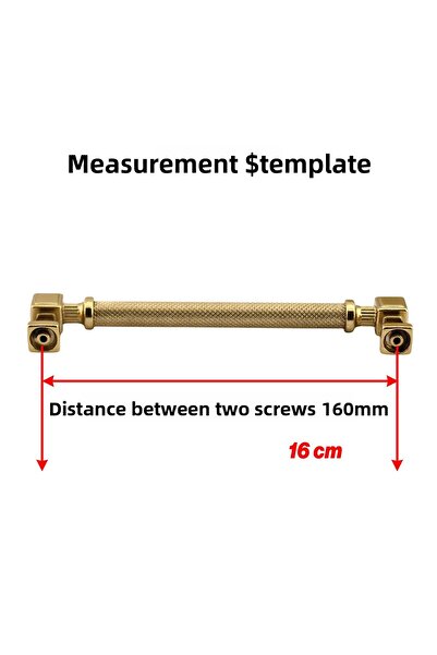 Badem10 Mâner din metal auriu cu model 160 mm Sertar de mobilier Dulap de bucătărie Dulap Mânere moderne pentru uși
