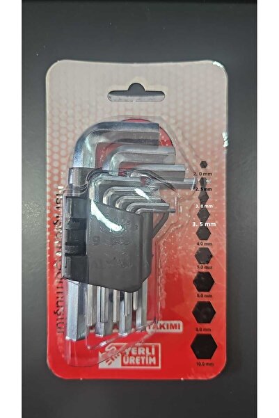 ECOLE طقم مفتاح ألين 100 ملم 10 قطع