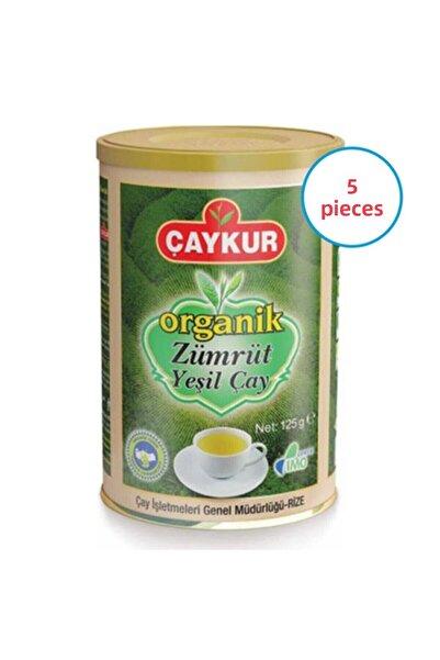 Çaykur 5 قطع شاي أخضر زمرد عضوي 125 جرام