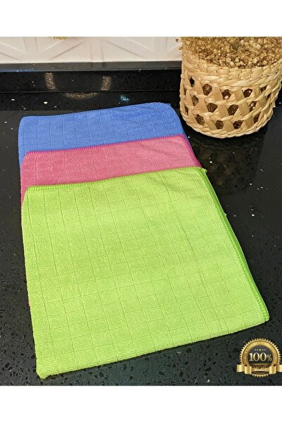 Single (3 bucăți) cârpă de bucătărie din microfibră 40:40 cm rezistentă la pete, nu produce mirosuri