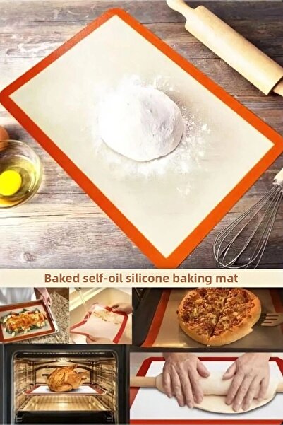 UGA İthalat 2 قطعة غير عصا سيليكون الخبز حصيرة مقاومة للحرارة المعجنات كعكة ا...