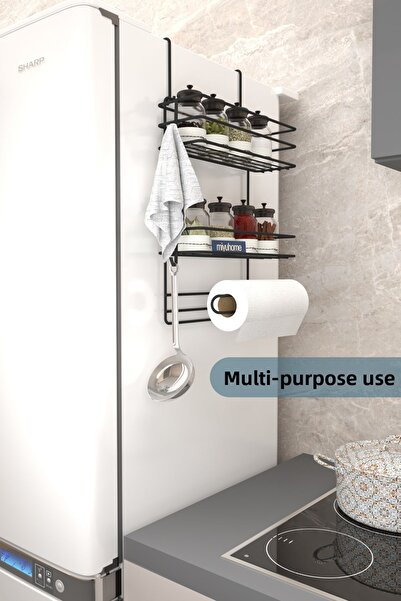 moniev منظم الثلاجة، منظم الغسالة، منظم الخزانة اللاصق، منظم مطبخ الحمام