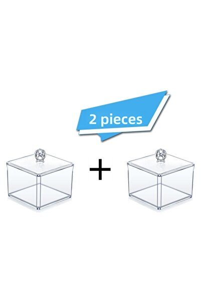 Onay Store طقم منظم قطني للمكياج مكون من قطعتين