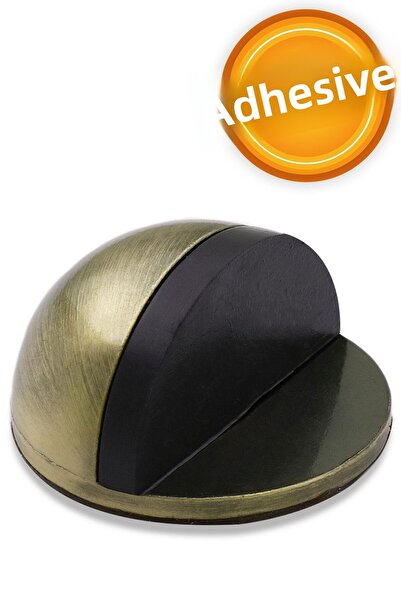 Badem10 Ημιφεγγαλικό αυτοκόλλητο πώμα λαβής πόρτας Μεταλλικό πώμα πόρτας Στήριγμα στοπ Αντίκα κίτρινο