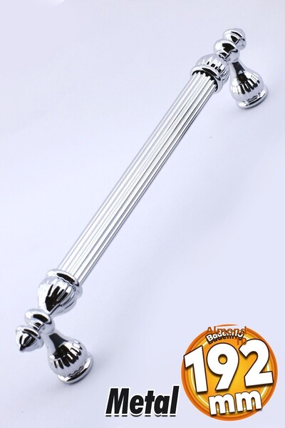 Badem10 Mâner Shah Mobilier Bucătărie Sertar Dulap Mânere Dulap Mâner Capac Mâner Culoare Crom 192 Mm Metal