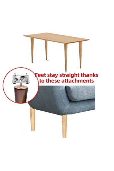 Badem10 Set of 16 Chrome 12cm Metal Furniture Sofa Armchair Plinth Bed Sofa Bed Heightening Leg Feet M8 Bolt