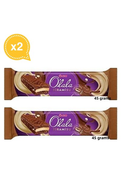 Ülker أولكر أولالا تيراميسو 45 جرام × 2 قطعة