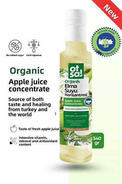 Otsa عصير التفاح النقي والكثيف من التفاح الطبيعي 340 جرام