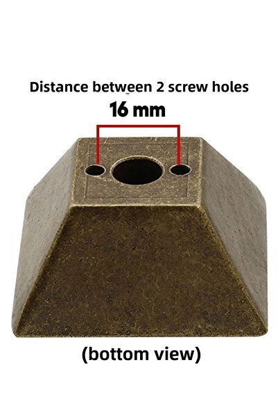 Badem10 16 mm Antique Yellow Antique Metal Drawer - Furniture Kitchen Cabinet Handle