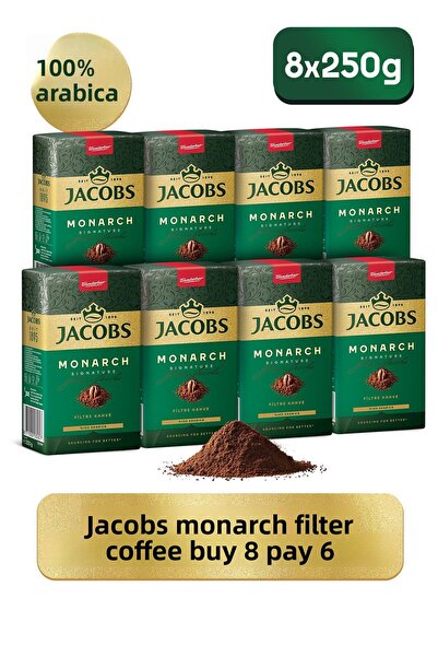 Jacobs قهوة مونارك المفلترة - 250 جرام، اشتري 4 وادفع 3 × 2