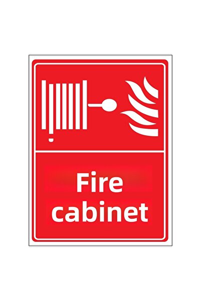 Lucena خزانة حريق معدنية مقاس 15 سم × 20 سم لافتة تحويل للتحذير