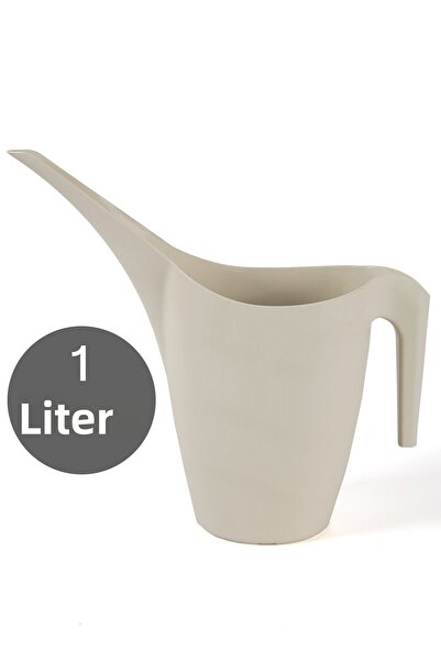 MH MiniHediye Recipient pentru udare flori plante suculente copac cactus udare plastic alb murdar 1 litru