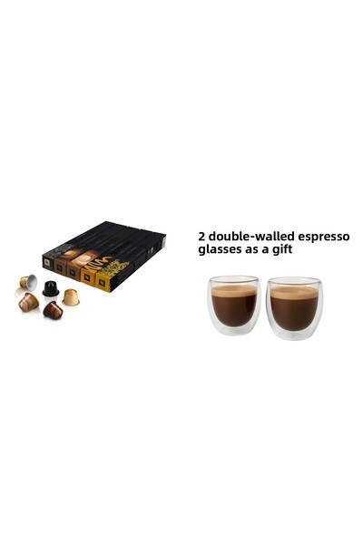 Nespresso Perfect Milky Flavors Series Capsule Coffee Set of 5 + 2 80ml Espre...