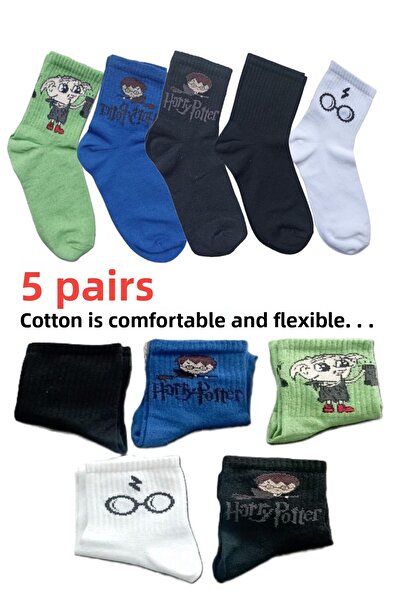 Esinti Ανδρικές κάλτσες Γυναικείες κάλτσες μακριές αθλητικές κάλτσες με μοτίβο κάλτσες πολύχρωμες κάλτσες 5 τεμαχίων